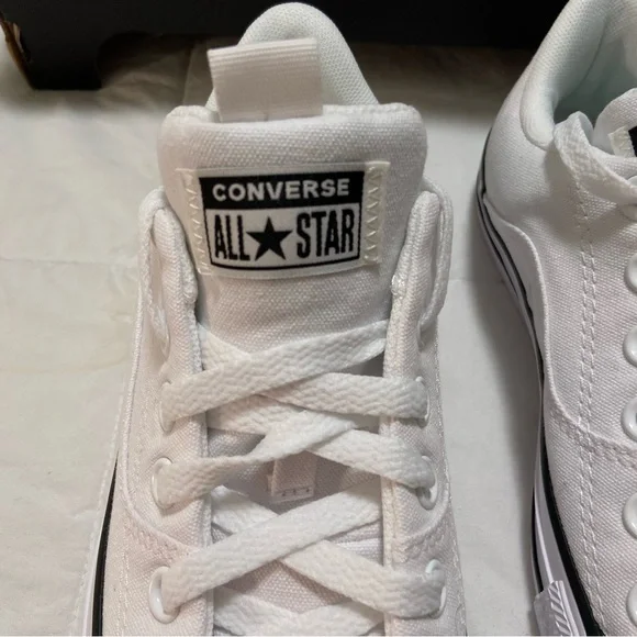 Converse All Star White Canvas Sneakers - Picture 7 of 14